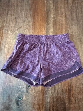 Athleta Heathered Plum Workout Shorts
